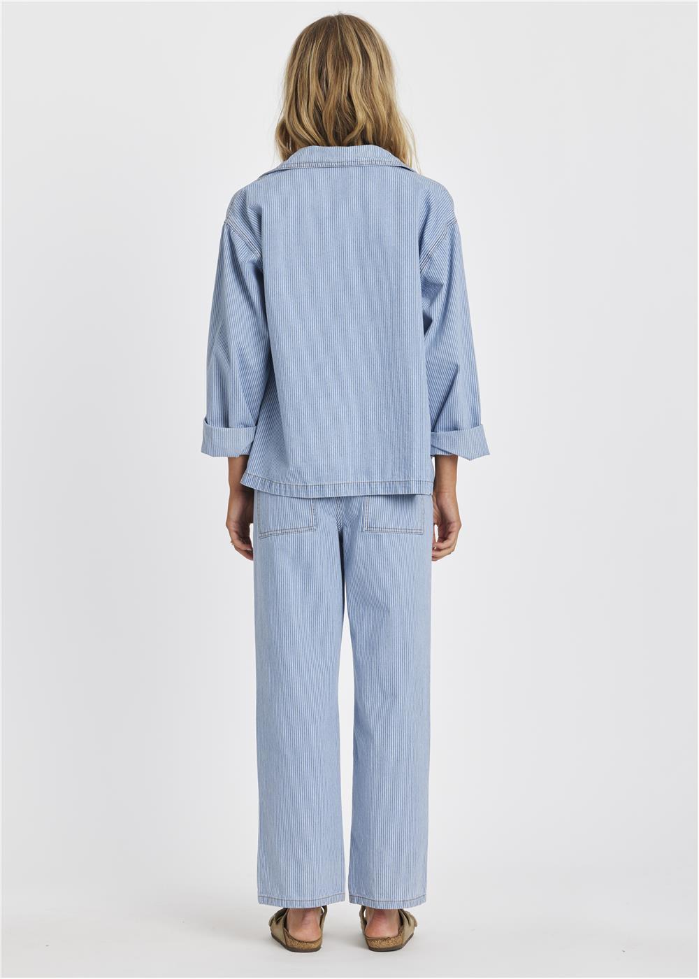 Sisstr Chore Oversized-Jeansjacke mit Taschen