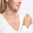 Elements Gold Rope Twist Hoop Pendant