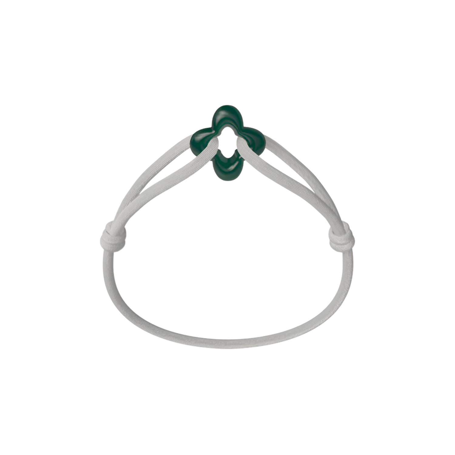 Green Clover Cord Bracelet