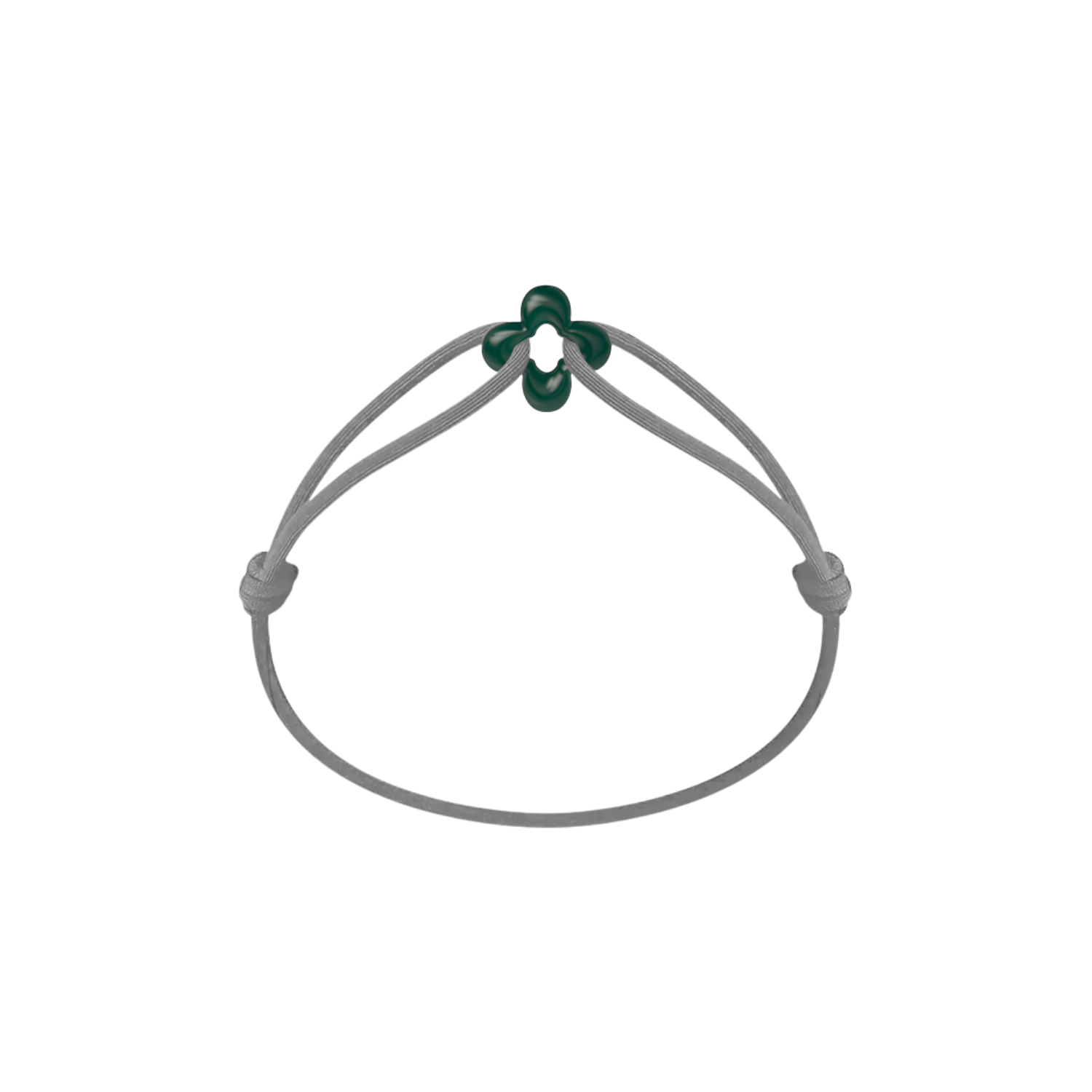 Mini Green Clover Cord Bracelet
