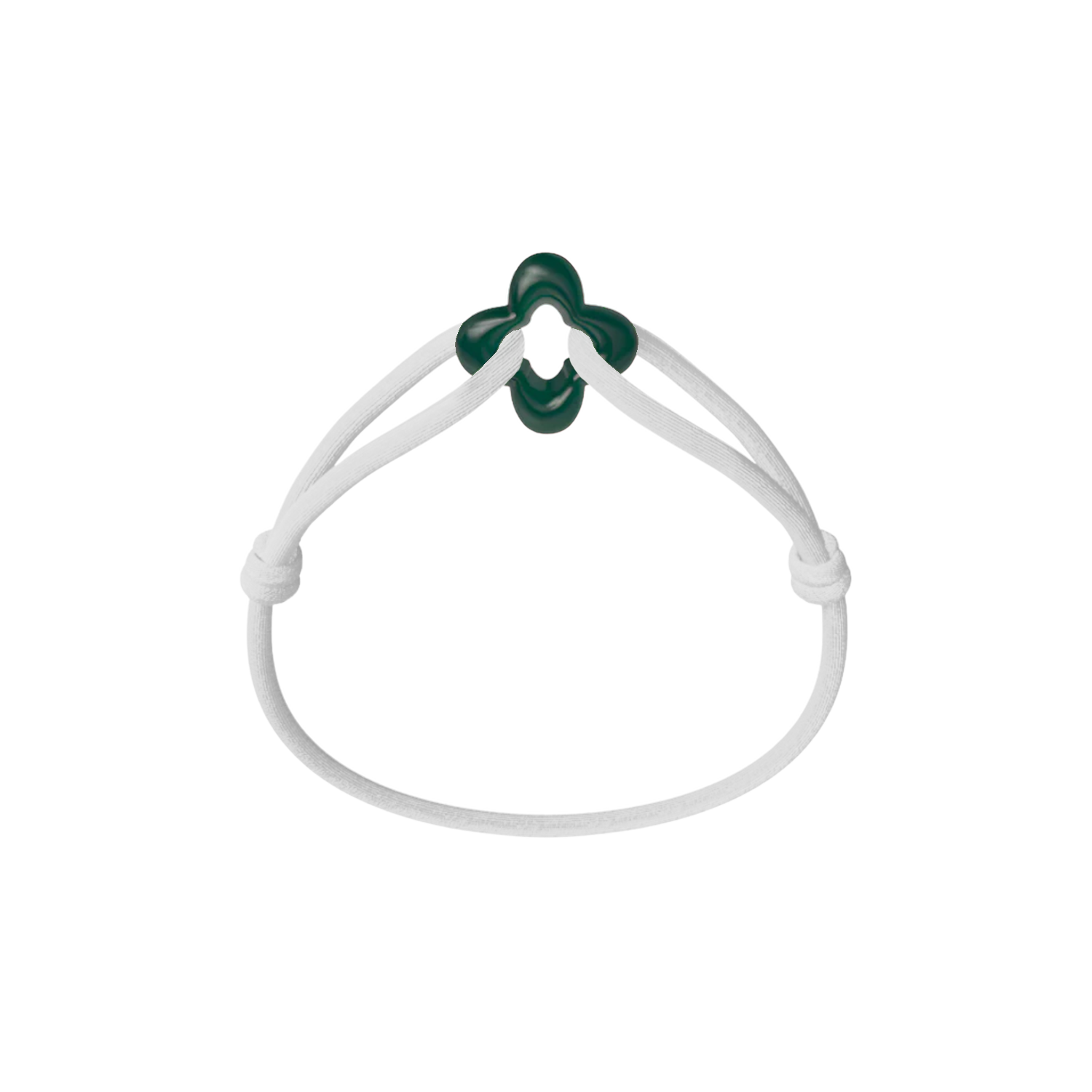 Green Clover Cord Bracelet