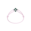 Mini Green Clover Cord Bracelet