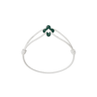Mini Green Clover Cord Bracelet