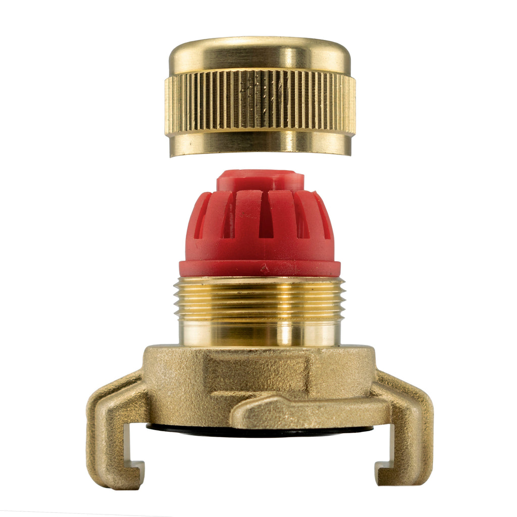 Geka Type Brass Claw Set – 13mm Barb and 3/4” Hose Connector