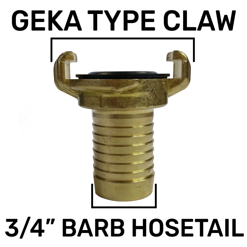 IBC 2” S60X6 Cap with Geka Type Fittings 19mm Barb