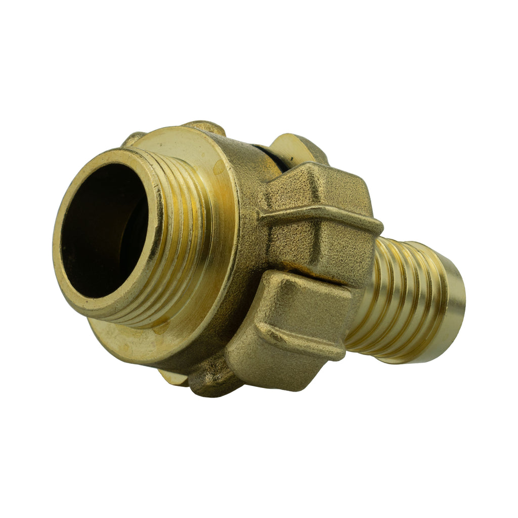 Wall Flange Kit 25mm MDPE + Lever Valve + 19mm Barbed Geka Set