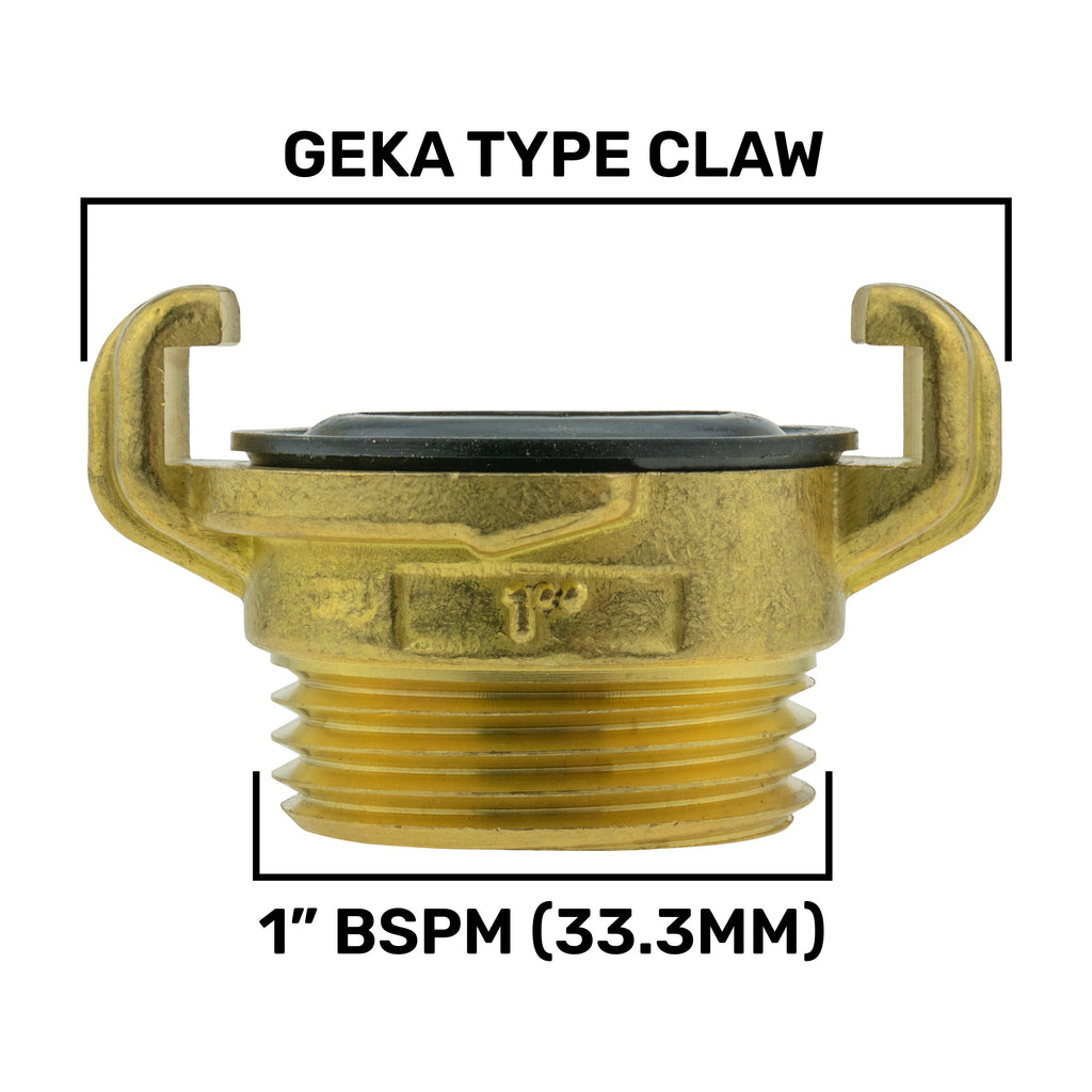 IBC 2” S60X6 Cap with Geka Type Fittings 25mm Barb