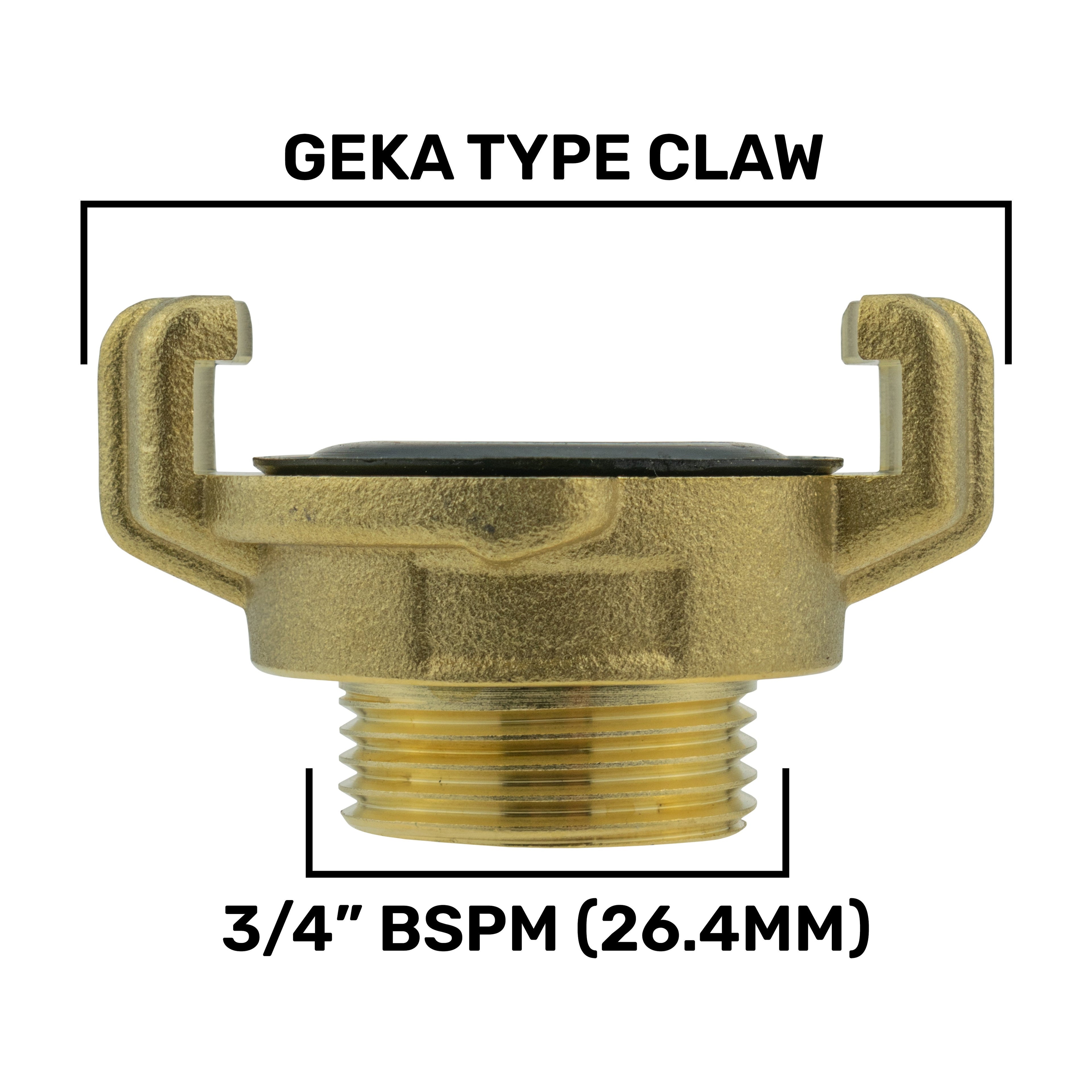 Wall Flange Kit 25mm MDPE + 13mm Barbed Geka Set