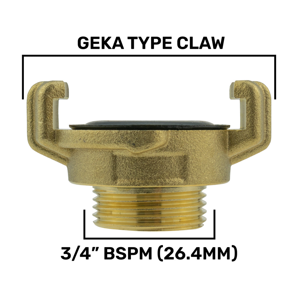 Geka Type Connector with BSPF-Quick Connect Valve & Hose Connector 4mm Barb