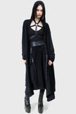 Killstar Gloomara Textured Jersey Skirt