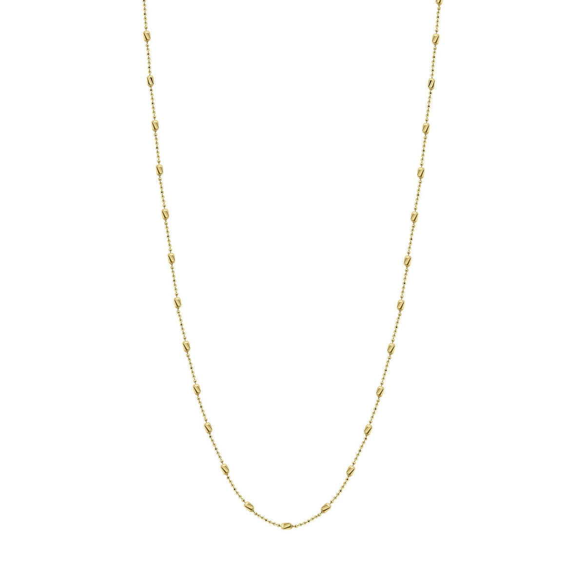 Elements Gold Diamond Cut Station Necklace