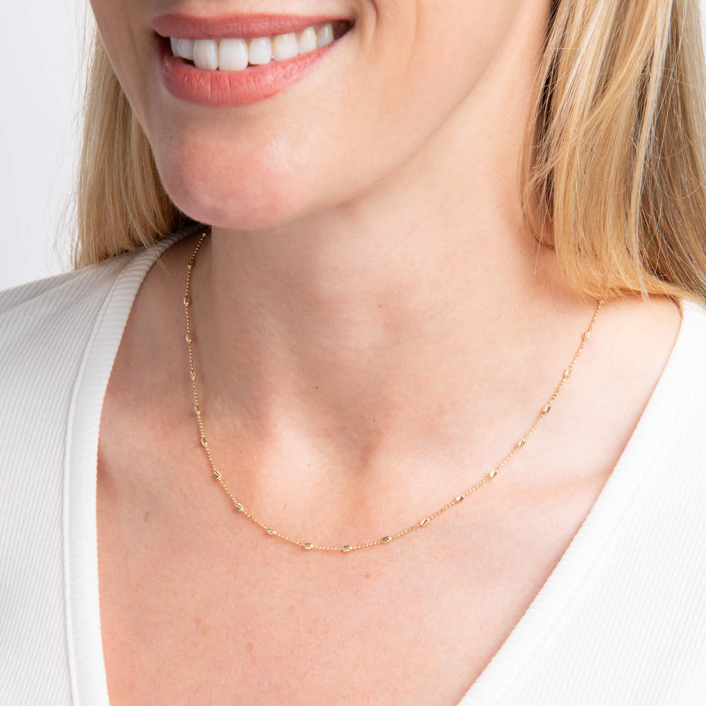 Elements Gold Diamond Cut Gliederkette