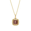 Elements Gold Sugarloaf Cut Chocolate Moonstone Pendant
