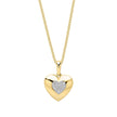 Elements Gold Pavé Diamond Heart Pendant