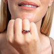 Elements Gold Semi-Precious Cluster Ring