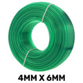 Green Semi-Transparent PVC Pipe 4mm*6mm