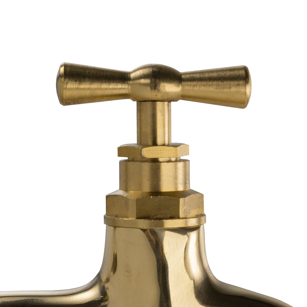 Water Butts Kit 1/2" With Polish Brass Tap & Snap On Connector