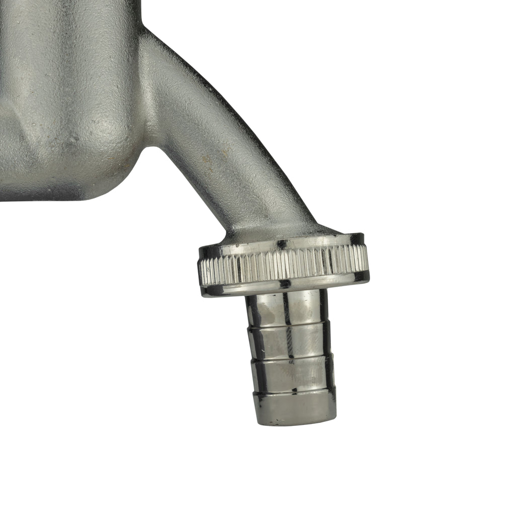 IBC 2” S60X6 Cap with Nickle Plated Bib Tap ½” Barb