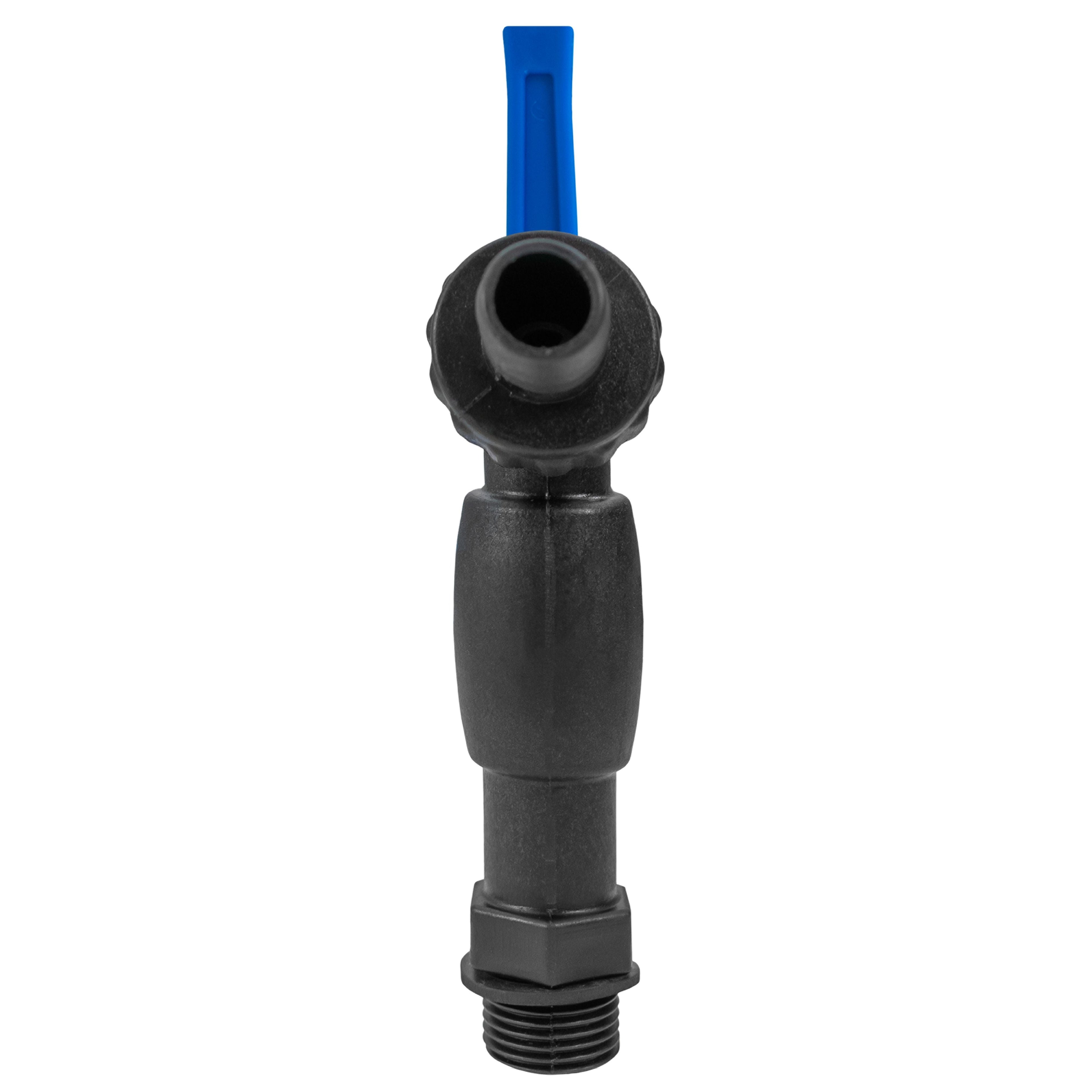 Wall Flange Kit 20mm MDPE with Nylon ½” Barb Tap and Quick Connect Outlet