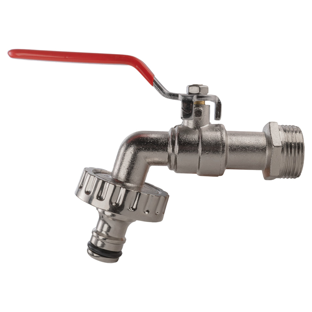 Wall Flange Kit 32mm MDPE + Quick Connect Lever Tap