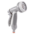 Hose Gun Water Sprayer Multi Pattern Adjustable, Gray/White