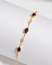 Garnet Bracelet in 18k Gold Vermeil