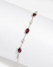 Essentielles Granatschmuck-Set aus Sterlingsilber