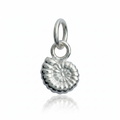 Ammonite Fossil Silver Charm