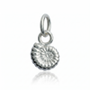 Ammonite Fossil Silver Charm