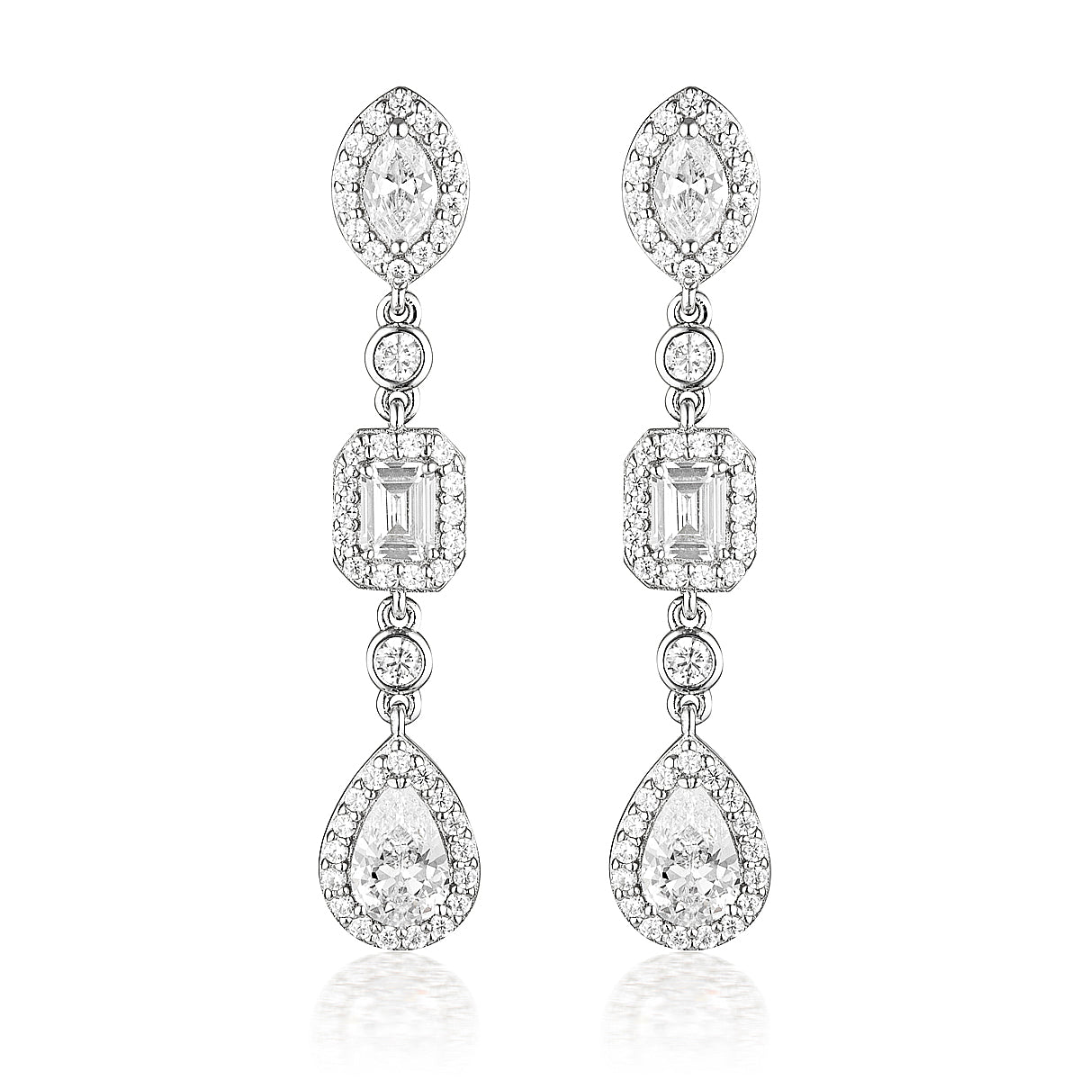 SUMMER SORBET PINA COLADA EARRINGS SILVER