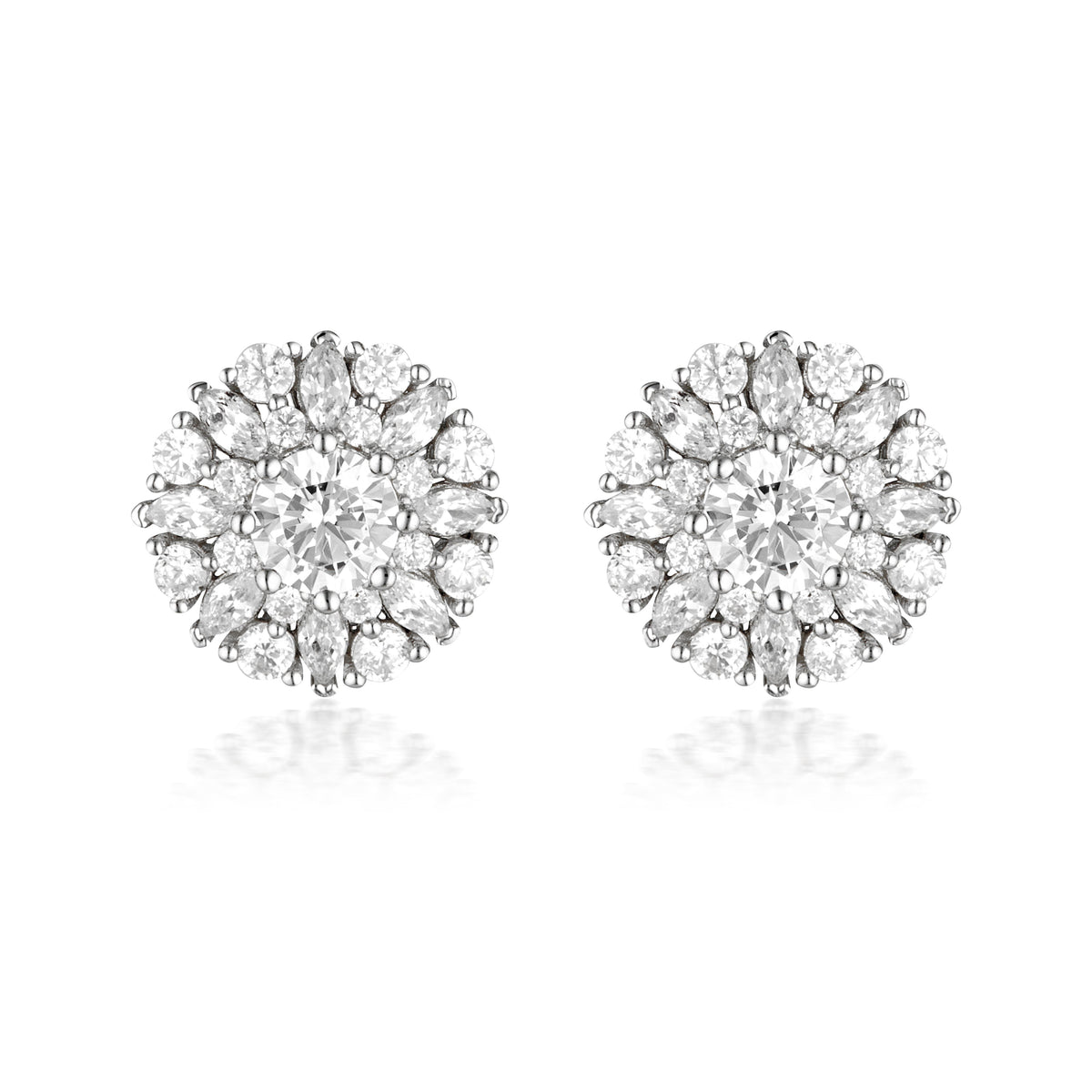 SUMMER SORBET BERRY BLOOM EARRINGS SILVER