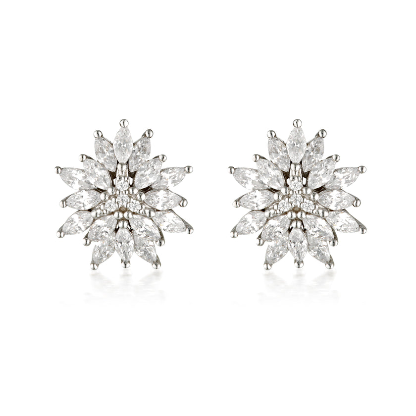 SUMMER SORBET PISTACHIO POMPOM EARRINGS SILVER