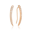 SUMMER SORBET VANILLA VINE EARRINGS LARGE ROSE GOLD