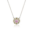 SUMMER SORBET BERRY BLOOM MULTI COLOURED PENDANT SILVER