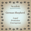 German Shepherd Silver Dog Charm