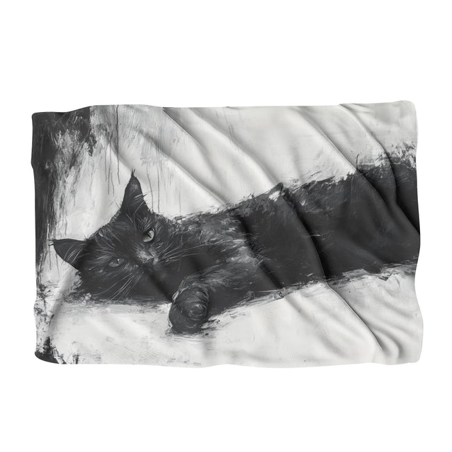 Schwarze-Katze-Ruhedecke