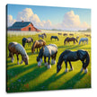Pasture Horses Canvas