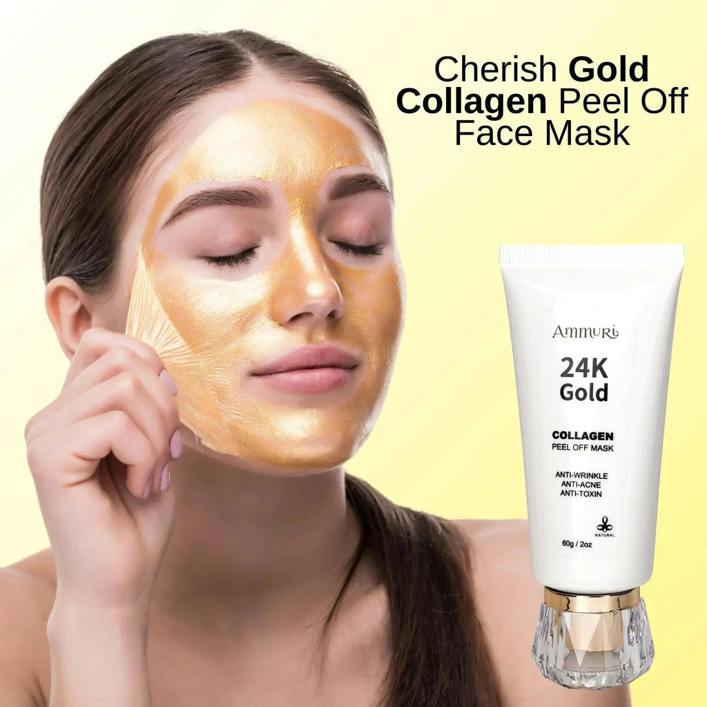 24K Gold Peel-Off Face Mask for Deep Cleansing & Pore Minimising (60ml) | Ammuri