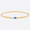 Pulsera de cuentas doradas con piedra natal