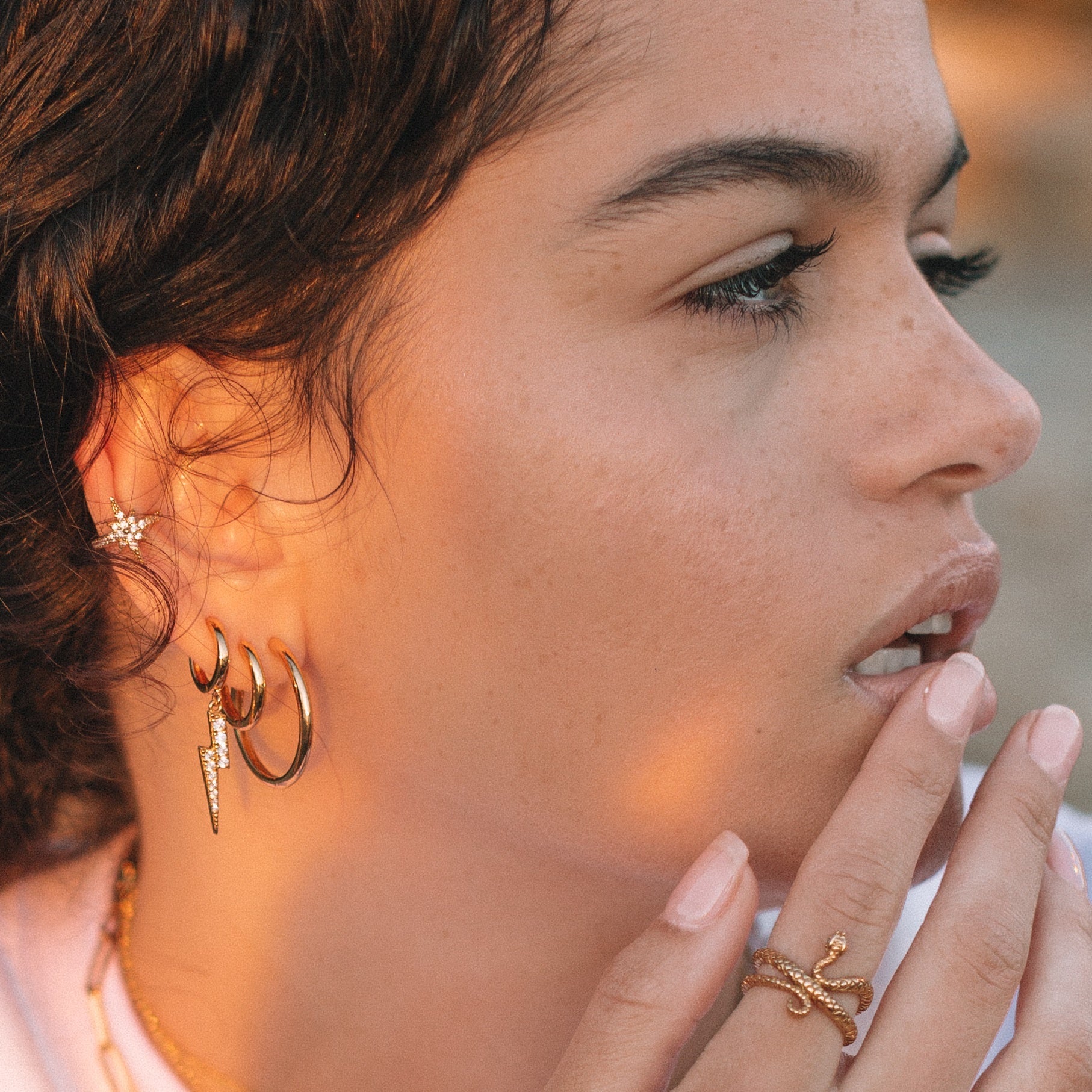 Large Huggie Earrings