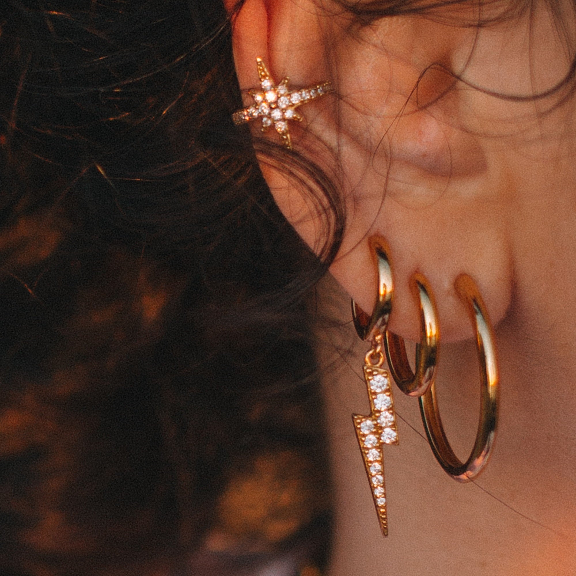 Large Huggie Earrings