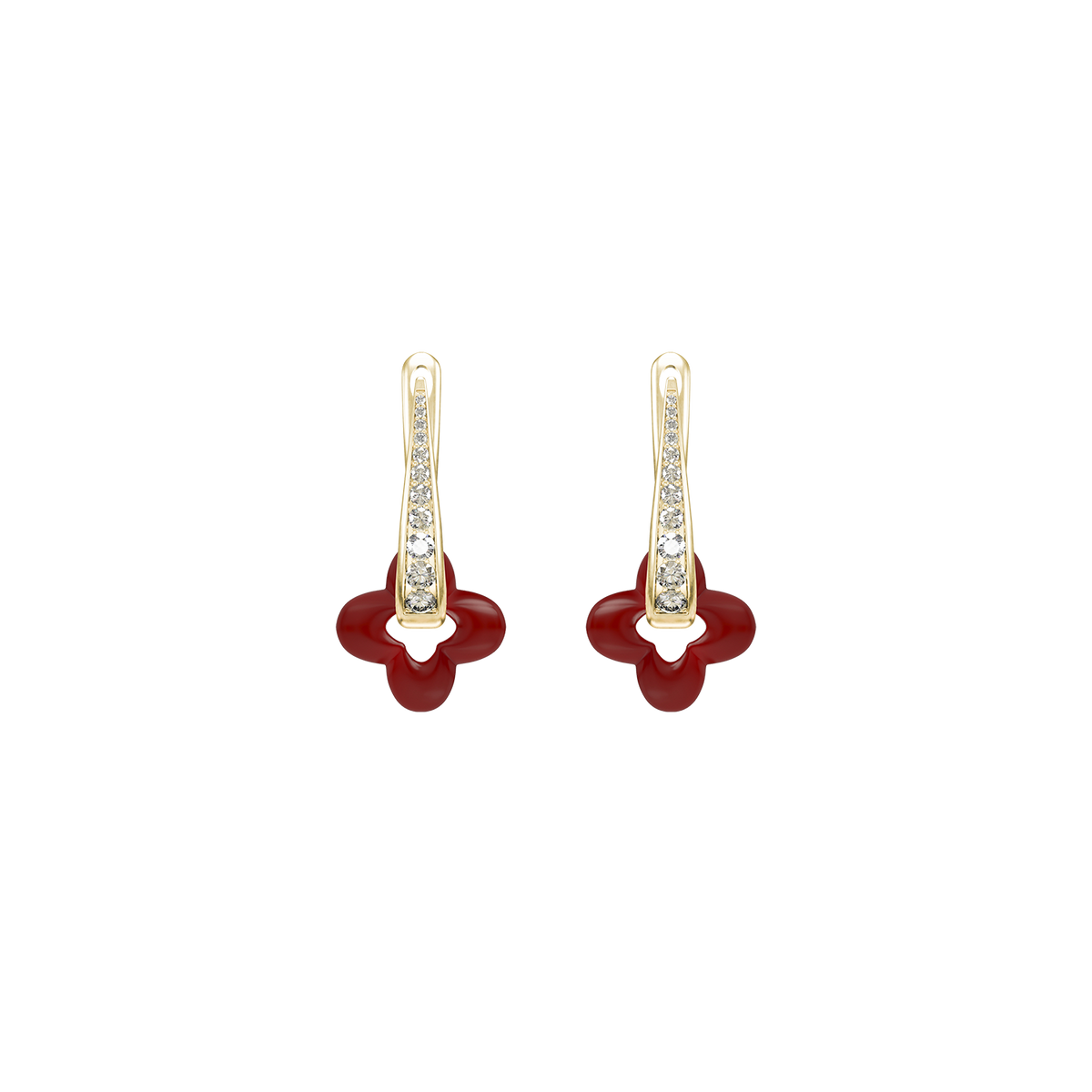 Golden Clover Earrings