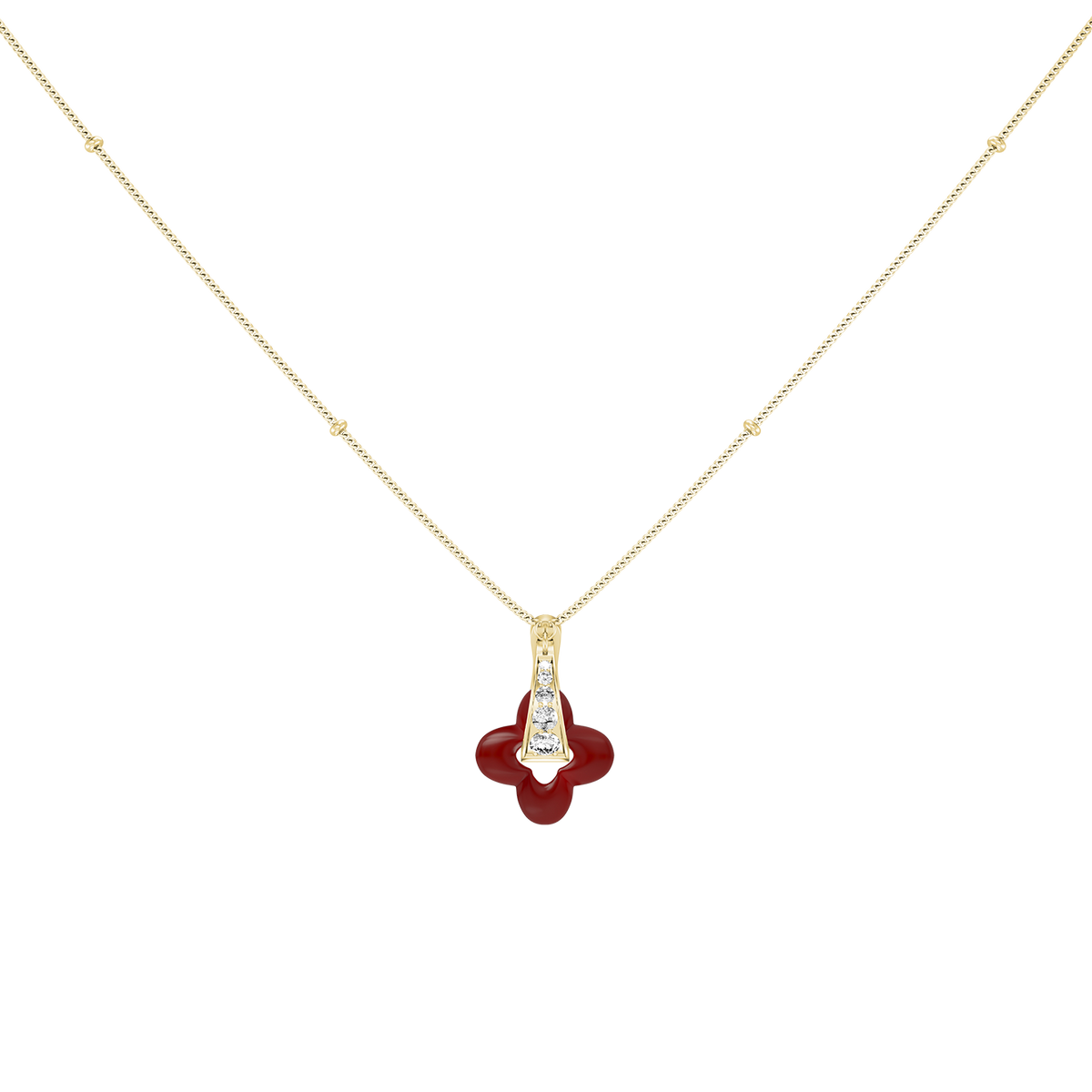 Golden Clover Necklace