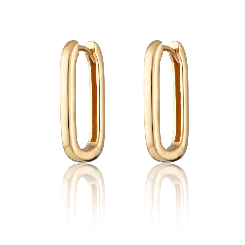 Oval Hoop Earrings