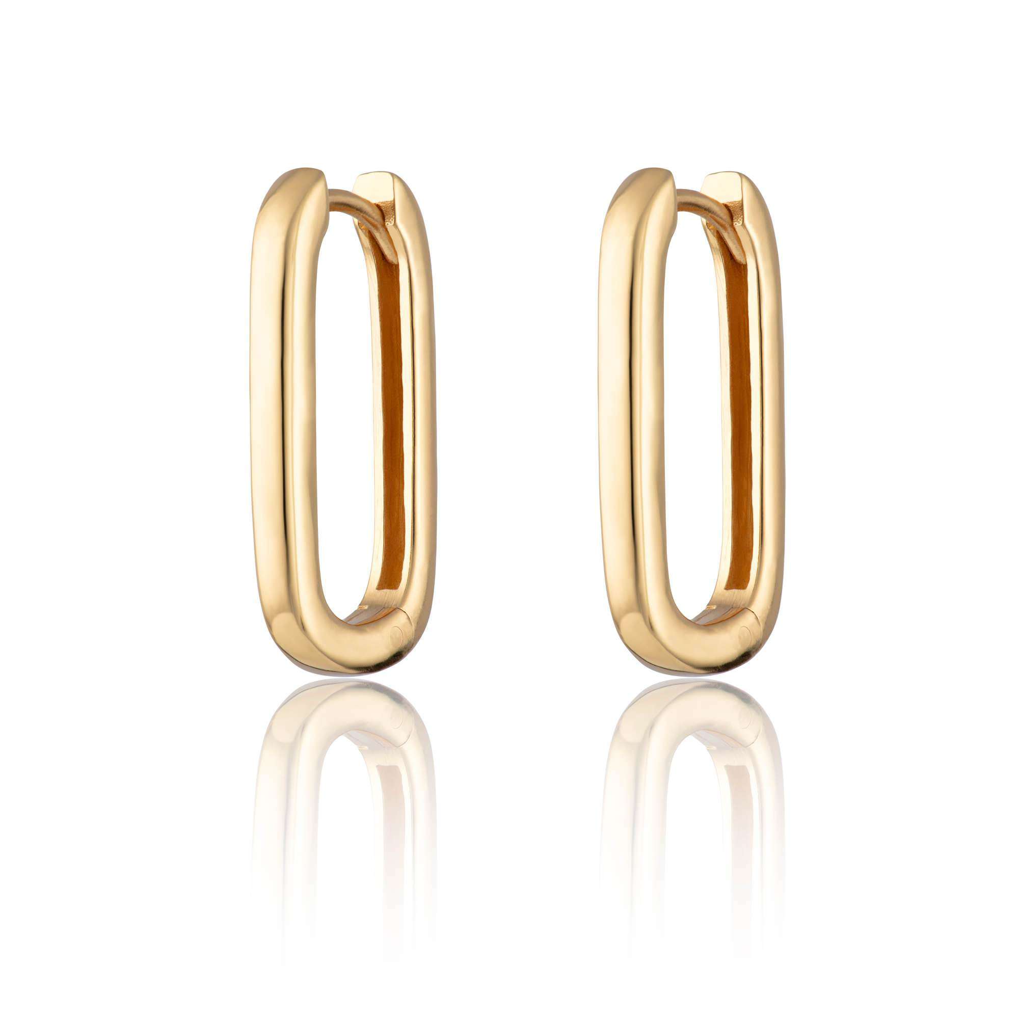 Oval Hoop Earrings