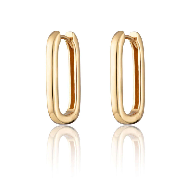 Oval Hoop Earrings