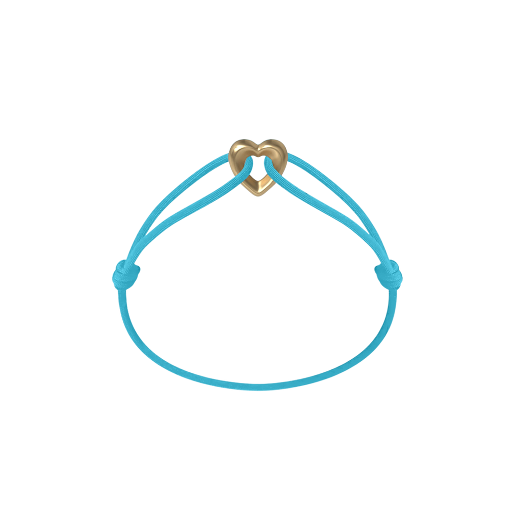 Golden Heart Cord Bracelet