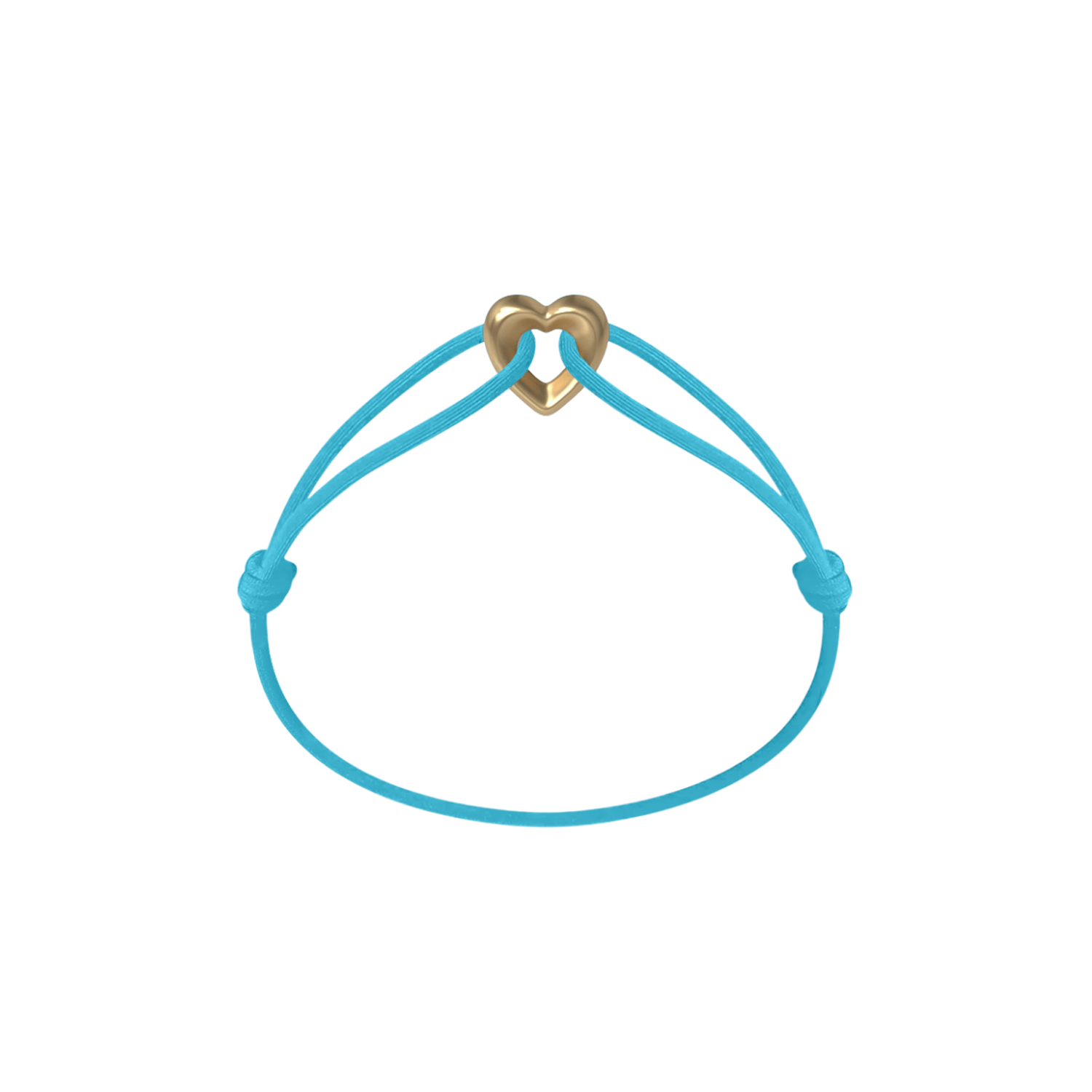 Golden Heart Kordelarmband