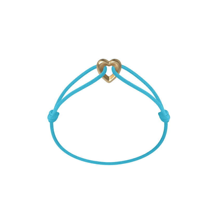Golden Heart Kordelarmband