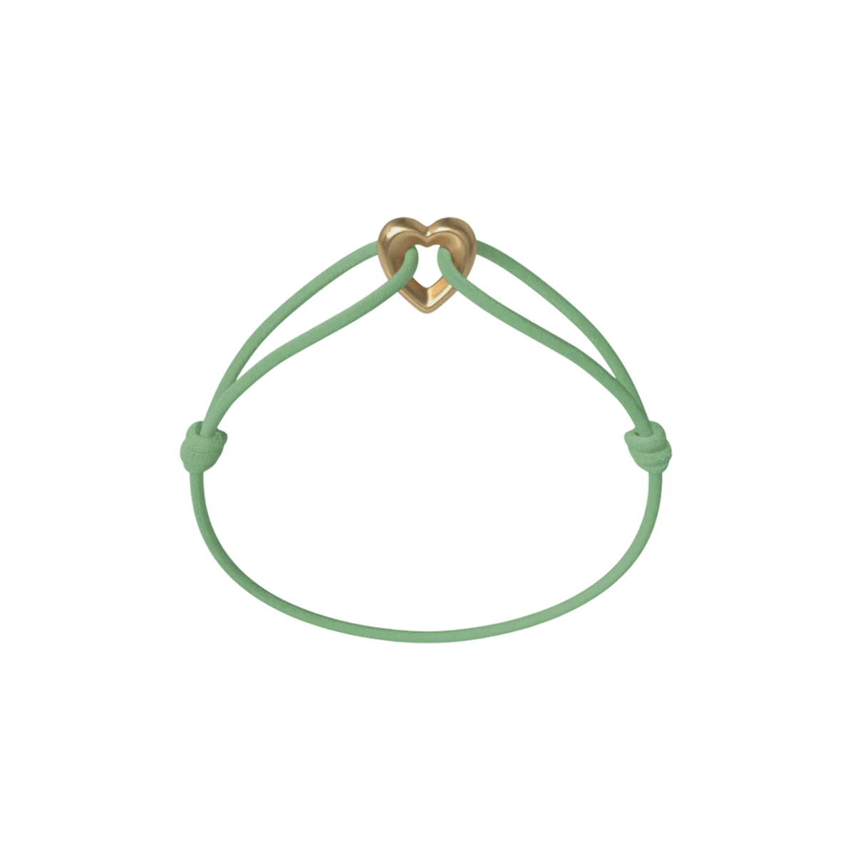 Golden Heart Kordelarmband